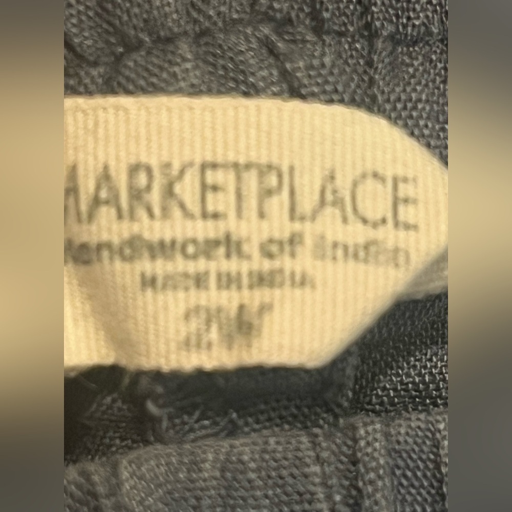 MARKETPLACE Handiwork of India MINIMALIST NATURAL COTTON LINEN PANTS - Picture 6 of 11